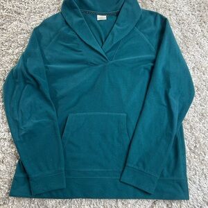 L.L. Bean Teal Cowl Neck Sweater
